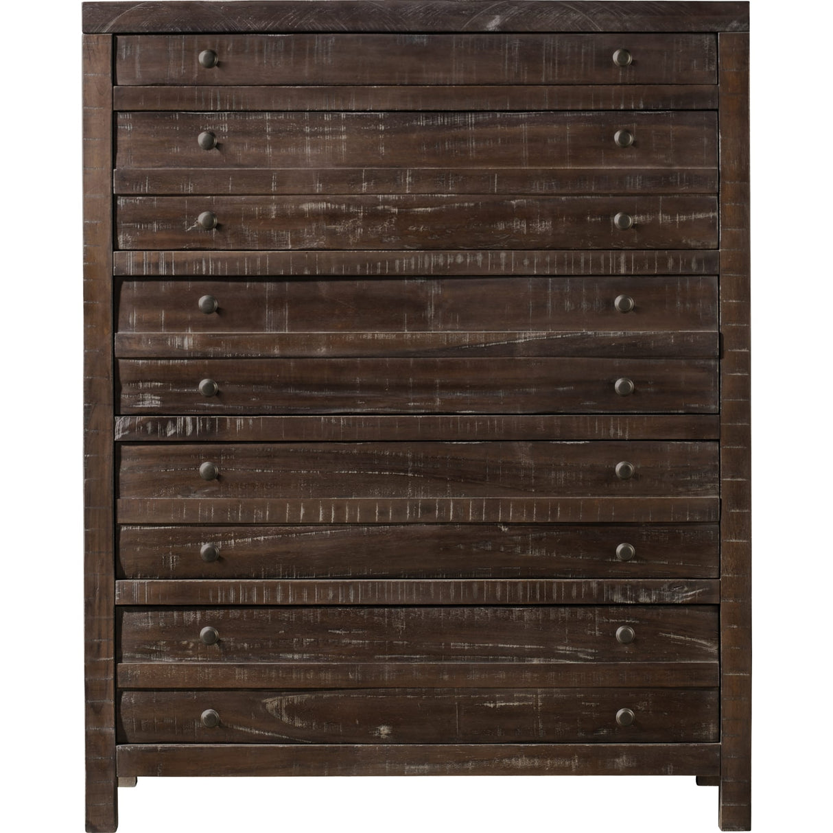 Townsend Five Drawer Solid Wood Chest in Java