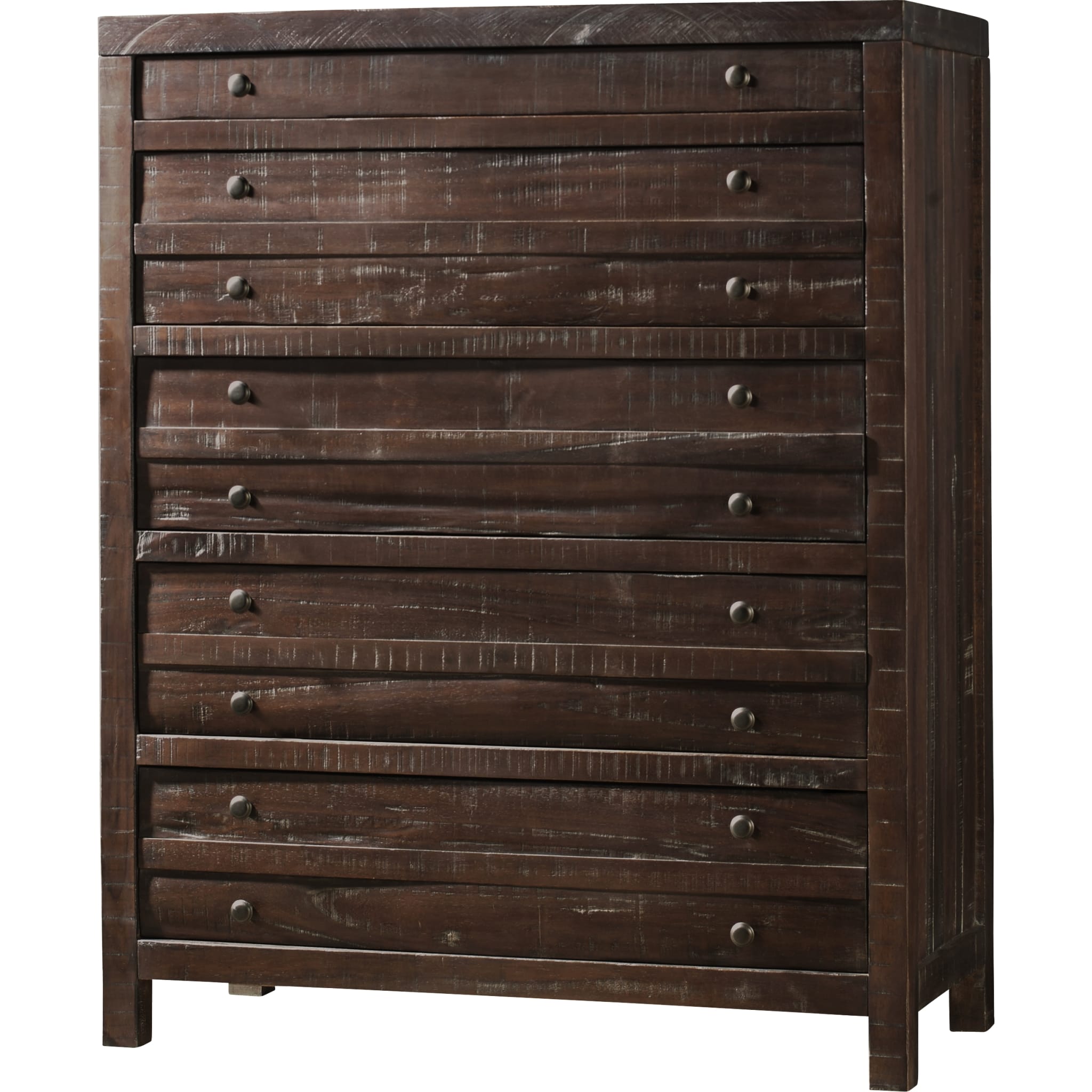 Townsend Five Drawer Solid Wood Chest in Java