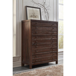 Townsend Five Drawer Solid Wood Chest in Java