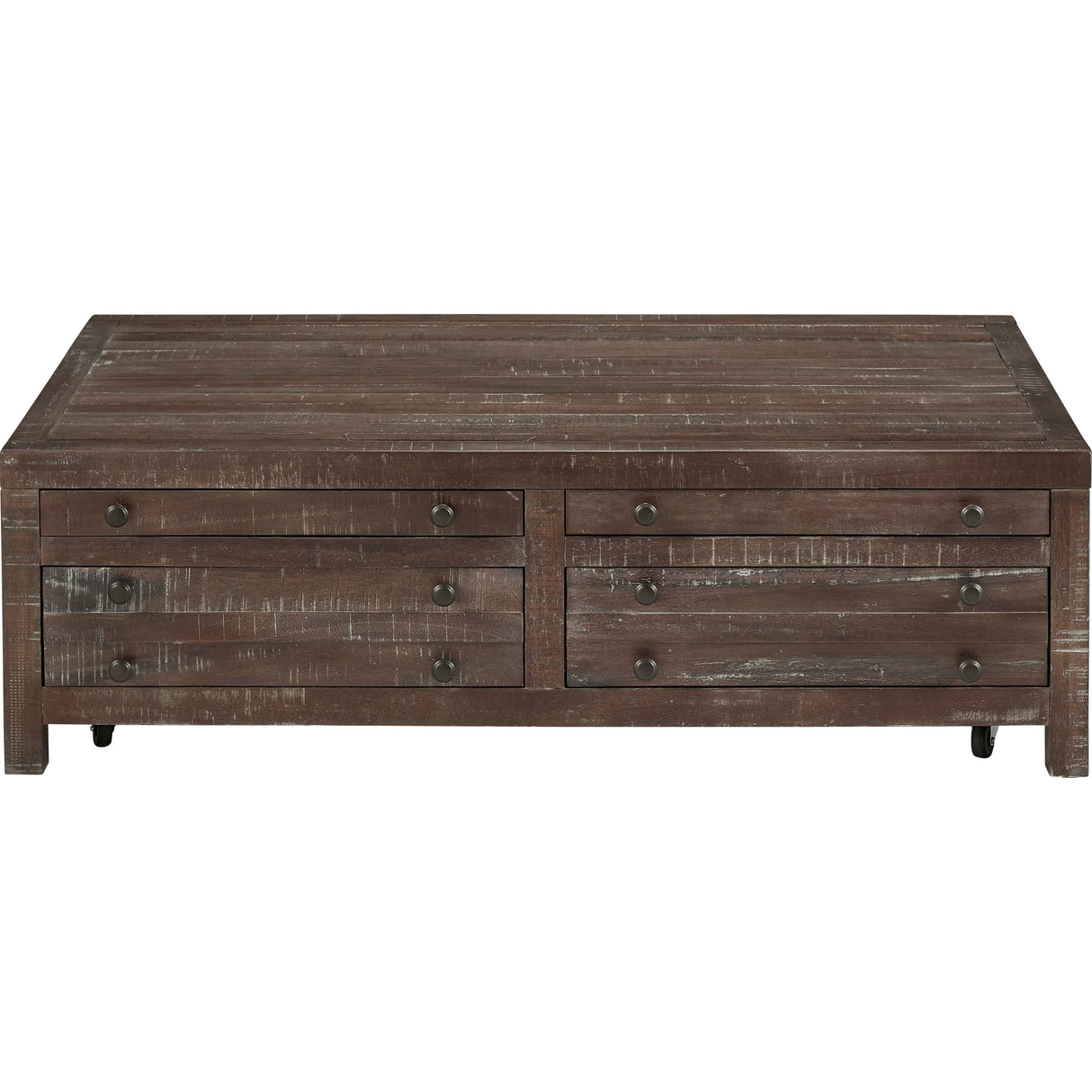 Townsend Solid Wood Castered Coffee Table in Java