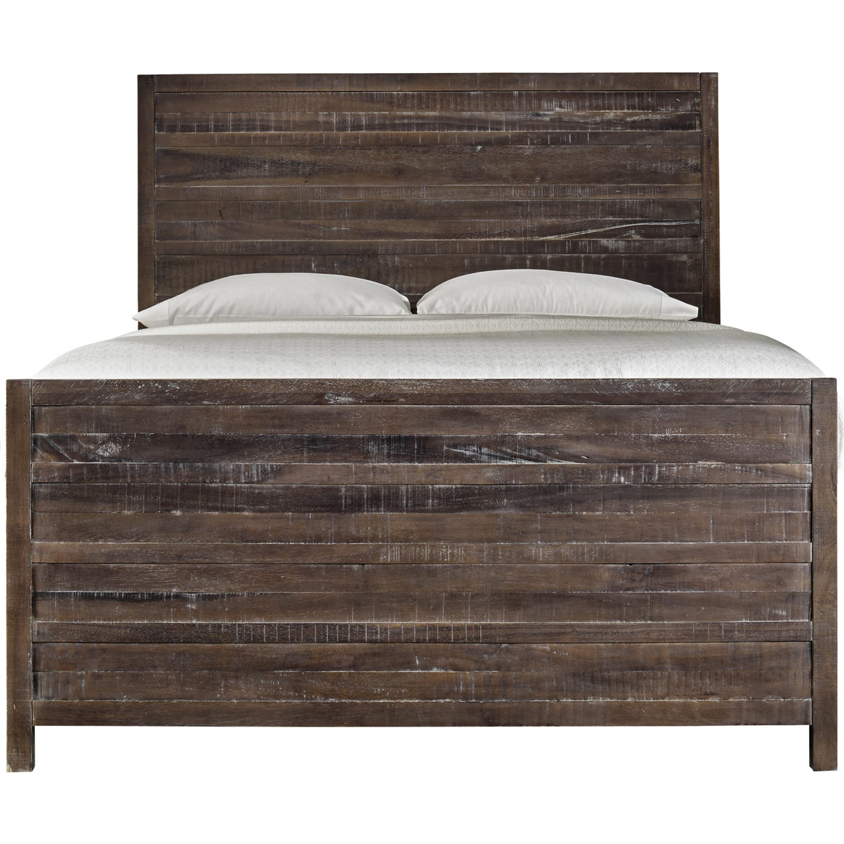 Townsend Solid Wood Panel Bed in Java