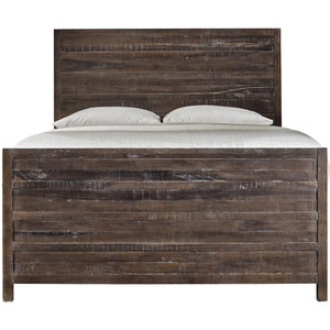 Townsend Solid Wood Panel Bed in Java