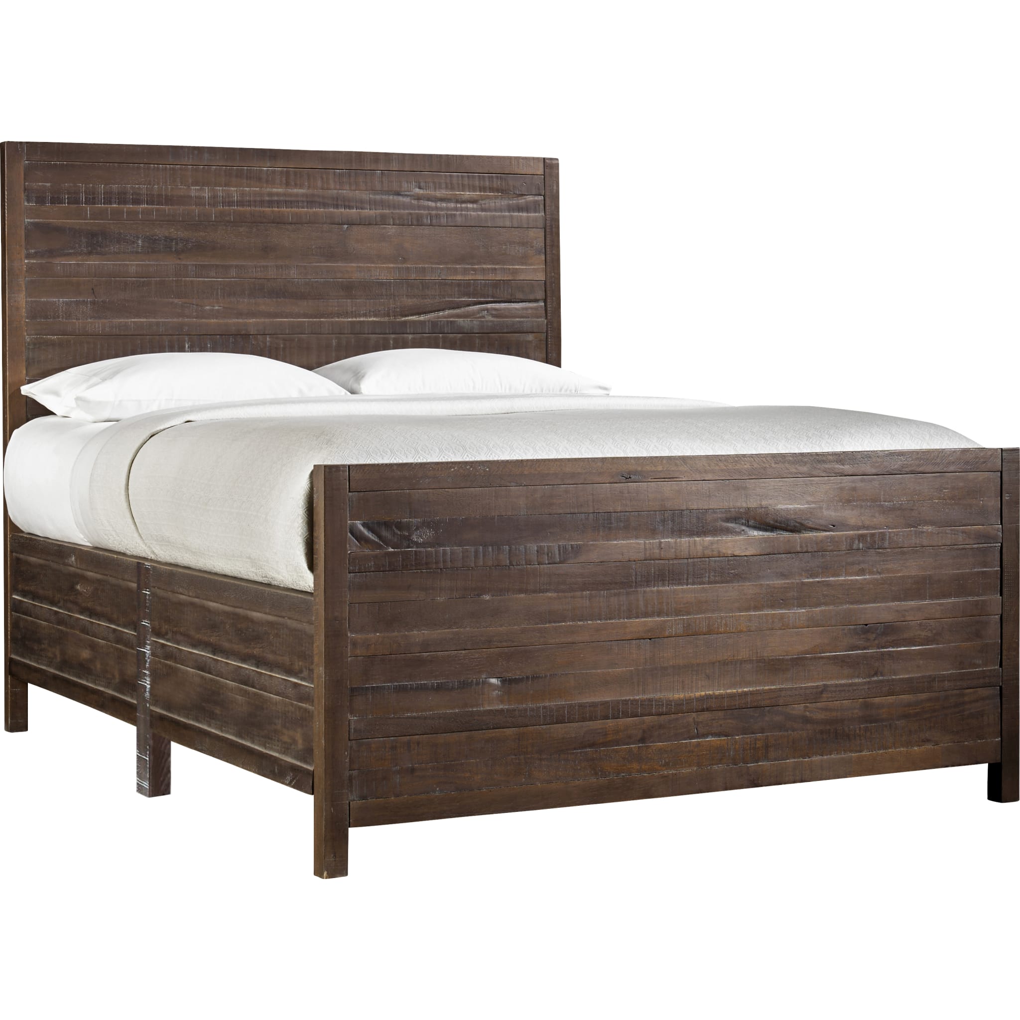 Townsend Solid Wood Panel Bed in Java