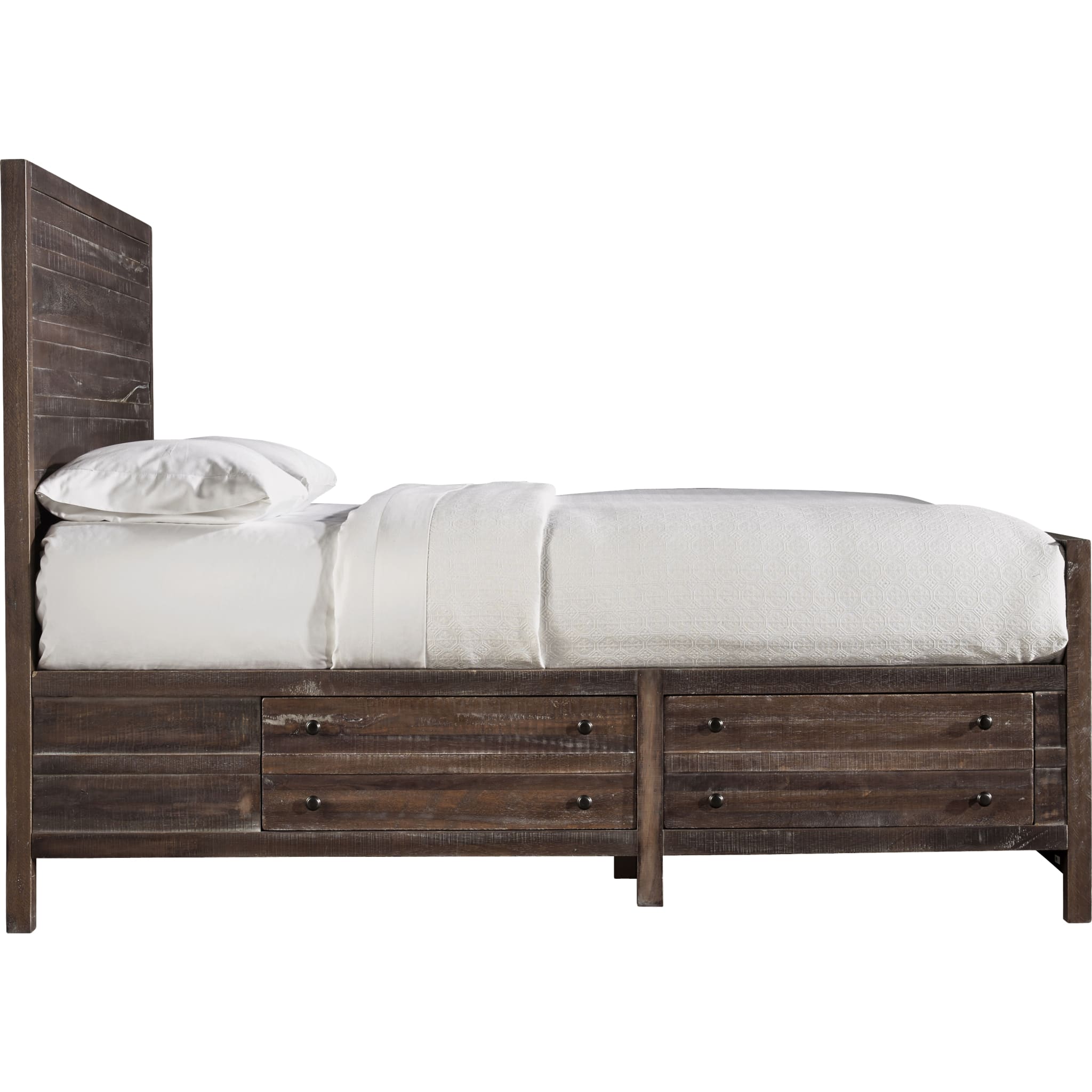 Townsend Solid Wood Storage Bed in Java