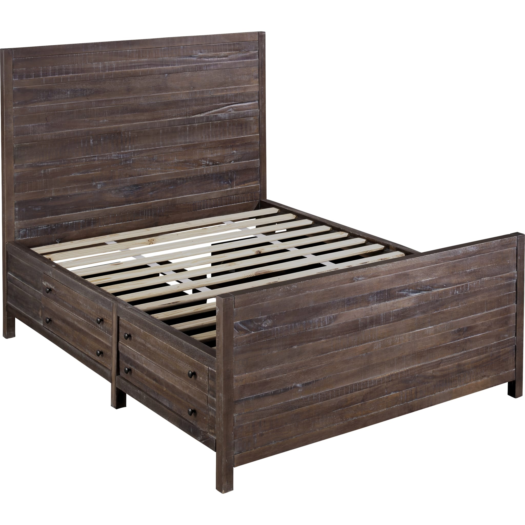 Townsend Solid Wood Storage Bed in Java