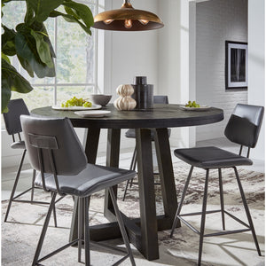Vinson Modern Swivel Counter Stool in Cobalt