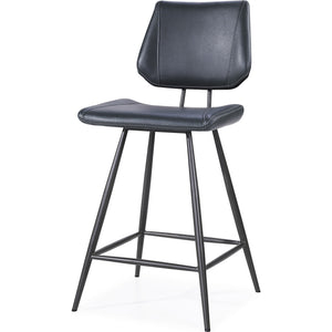 Vinson Modern Swivel Counter Stool in Cobalt