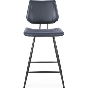 Vinson Modern Swivel Counter Stool in Cobalt