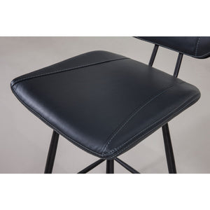 Vinson Modern Swivel Counter Stool in Cobalt