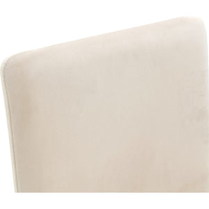 Winston Fully Upholstered Side chair in Sand Velvet