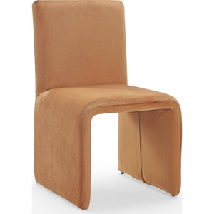 Winston Fully Upholstered Side chair in Whiskey Velvet