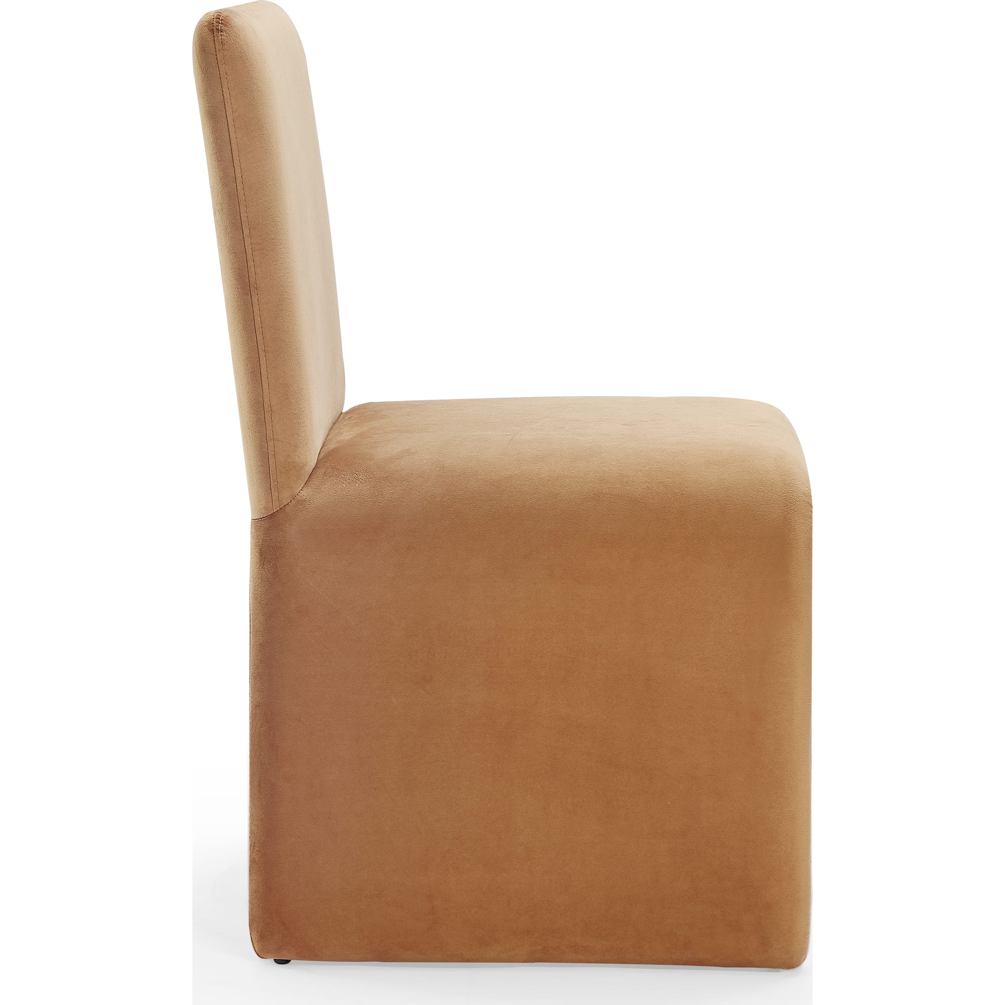 Winston Fully Upholstered Side chair in Whiskey Velvet
