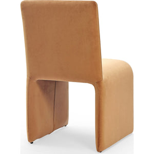 Winston Fully Upholstered Side chair in Whiskey Velvet