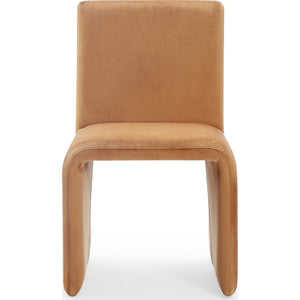 Winston Fully Upholstered Side chair in Whiskey Velvet