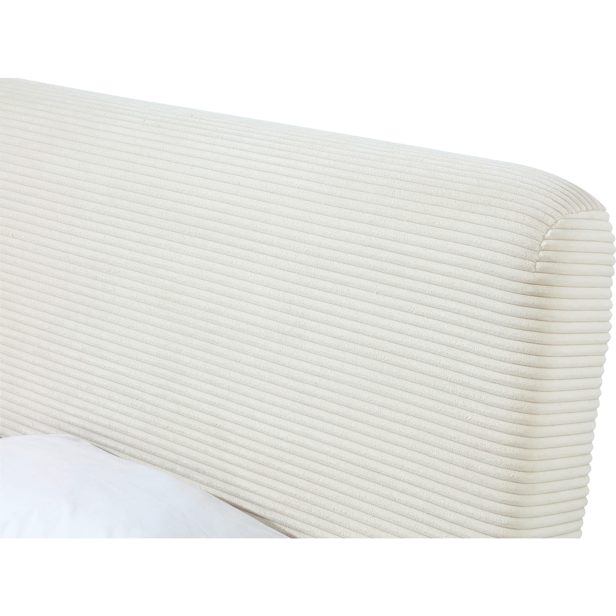 Wisteria Upholstered Platform Bed in Frosty Corduroy