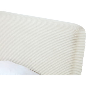 Wisteria Upholstered Platform Bed in Frosty Corduroy