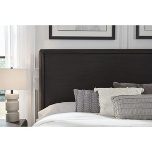 Xolani Acacia Wood Platform Bed in Jaguar