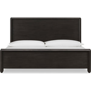 Xolani Acacia Wood Platform Bed in Jaguar