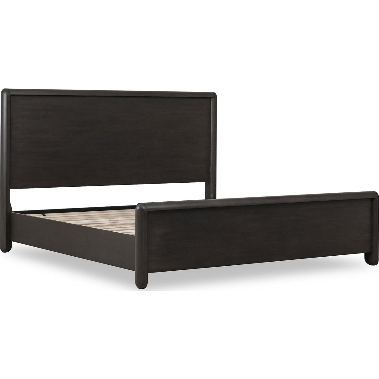 Xolani Acacia Wood Platform Bed in Jaguar