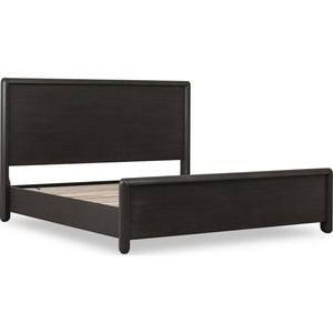 Xolani Acacia Wood Platform Bed in Jaguar