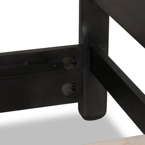 Xolani Acacia Wood Platform Bed in Jaguar