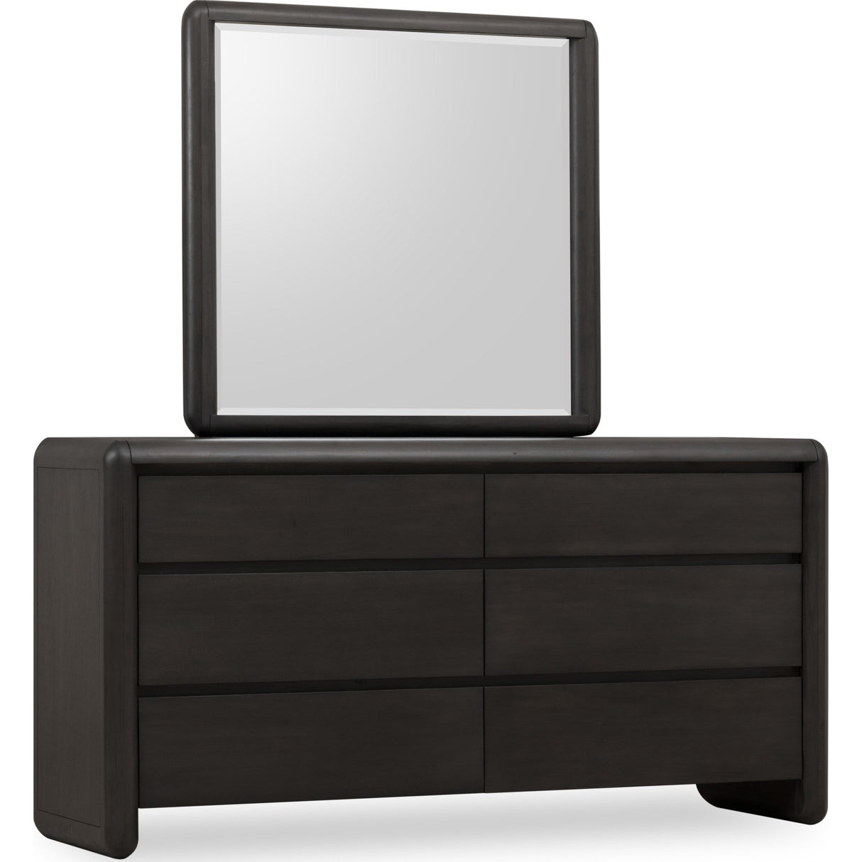Xolani Beveled Glass Wall or Dresser Mirror in Jaguar