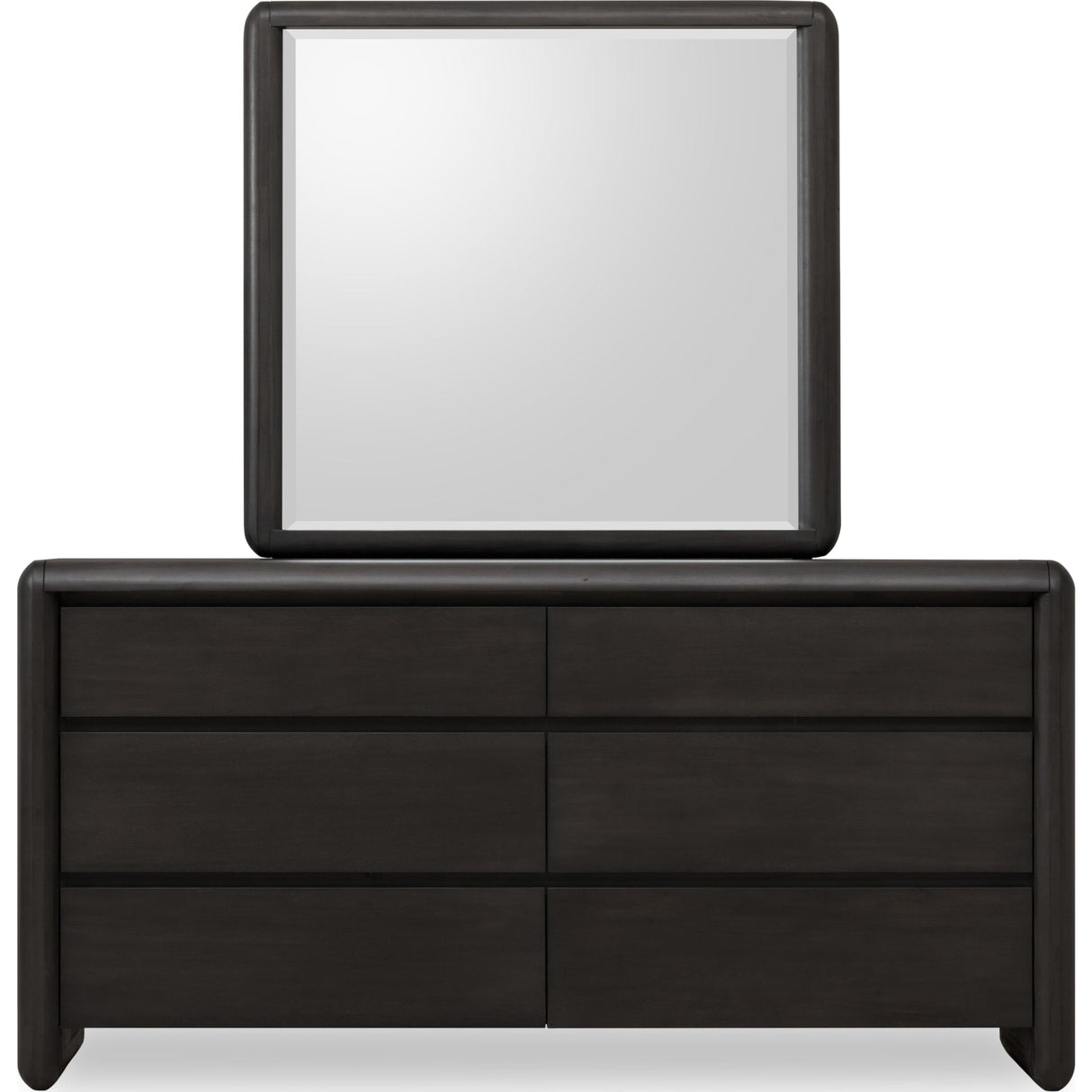 Xolani Beveled Glass Wall or Dresser Mirror in Jaguar