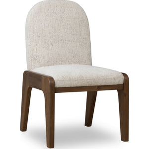 Xolani Chenille Upholstered Dining Chair in Chinchilla and Impala