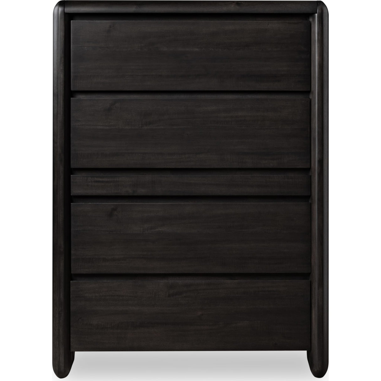 Xolani Five Drawer Acacia Wood Chest with Jewelry Tray in Jaguar