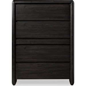 Xolani Five Drawer Acacia Wood Chest with Jewelry Tray in Jaguar