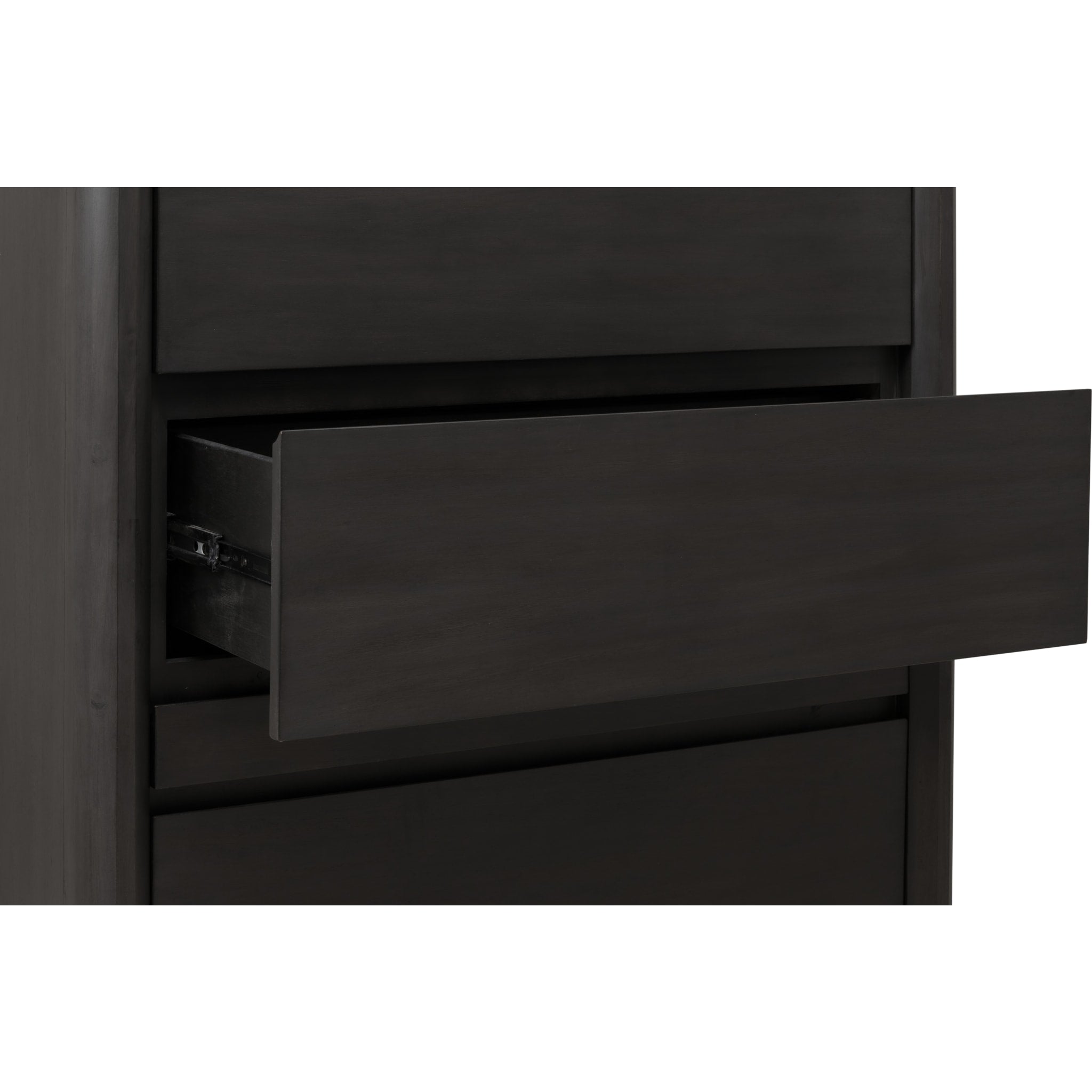 Xolani Five Drawer Acacia Wood Chest with Jewelry Tray in Jaguar