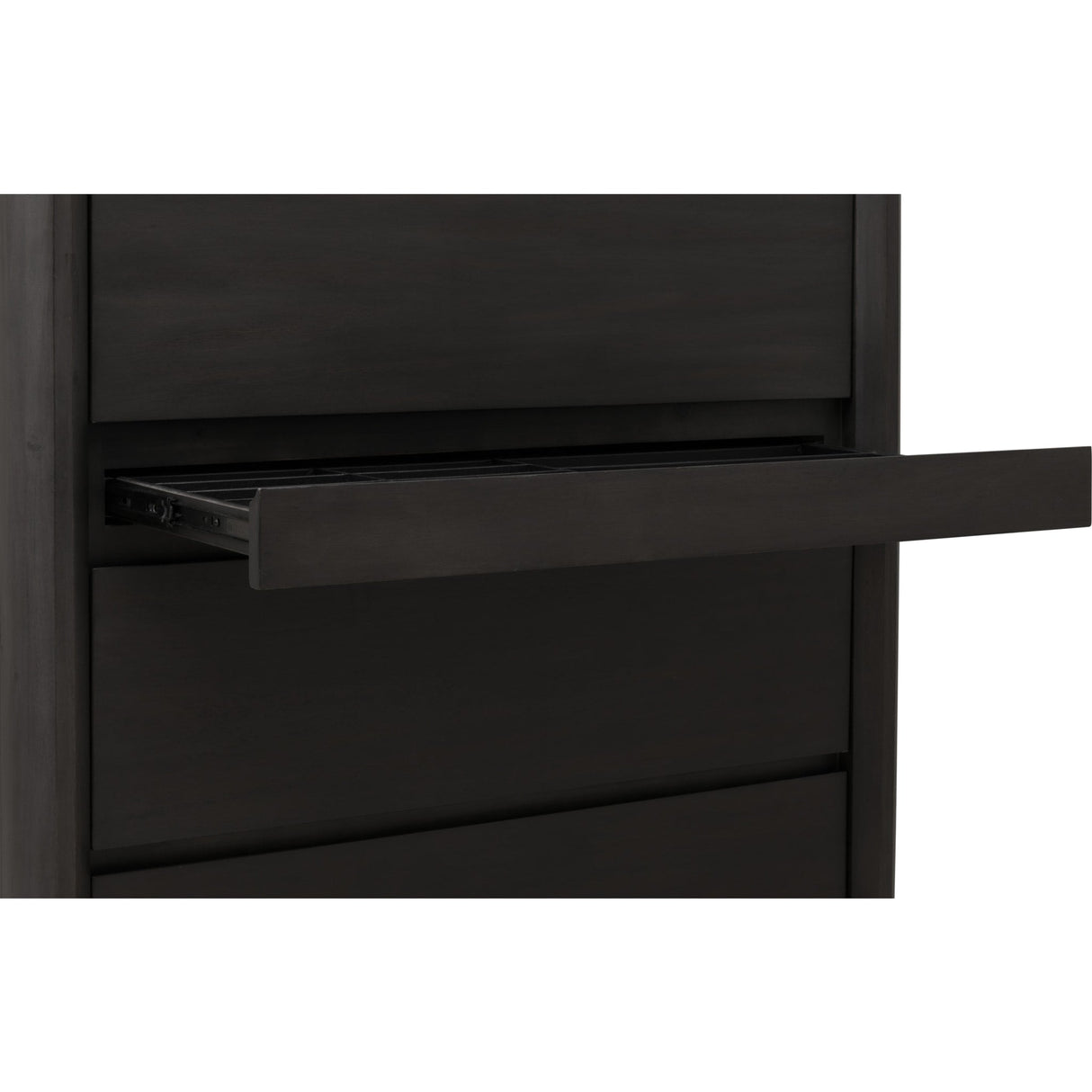 Xolani Five Drawer Acacia Wood Chest with Jewelry Tray in Jaguar