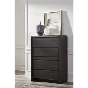 Xolani Five Drawer Acacia Wood Chest with Jewelry Tray in Jaguar