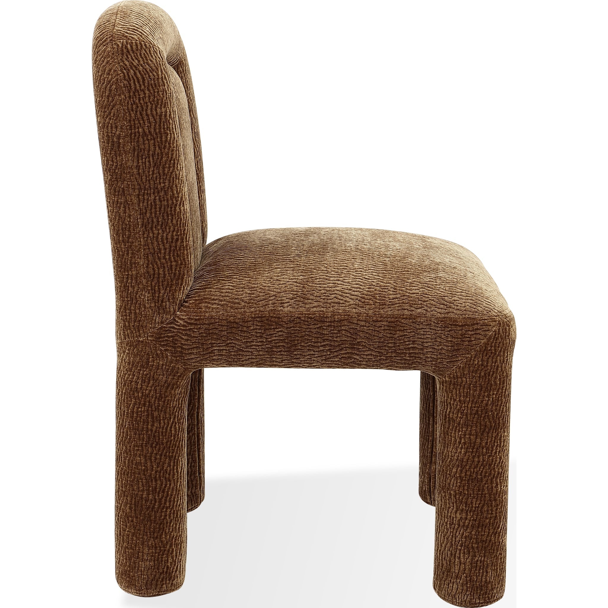 Xolani Fully Upholstered Dining Chair in Amber Sand Chenille