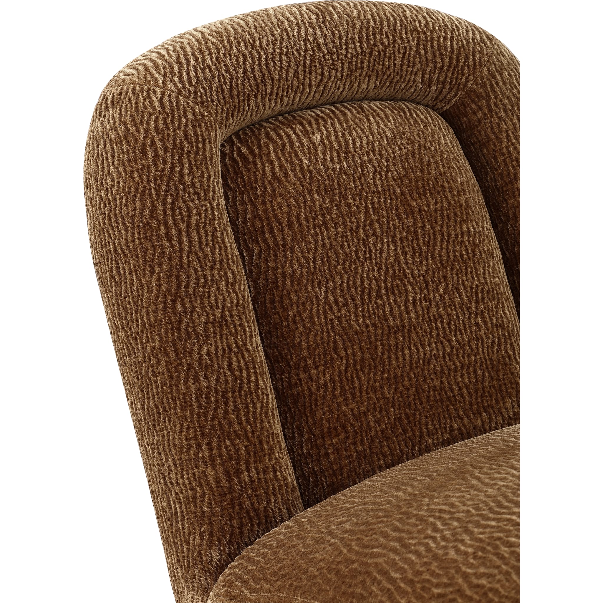 Xolani Fully Upholstered Dining Chair in Amber Sand Chenille