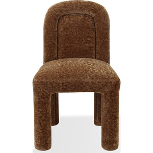 Xolani Fully Upholstered Dining Chair in Amber Sand Chenille