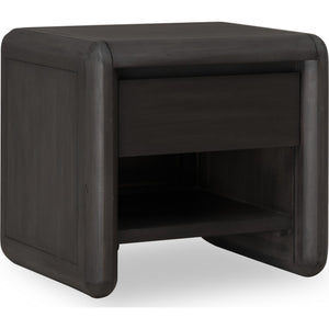 Xolani One Drawer Acacia Wood Nightstand in Jaguar