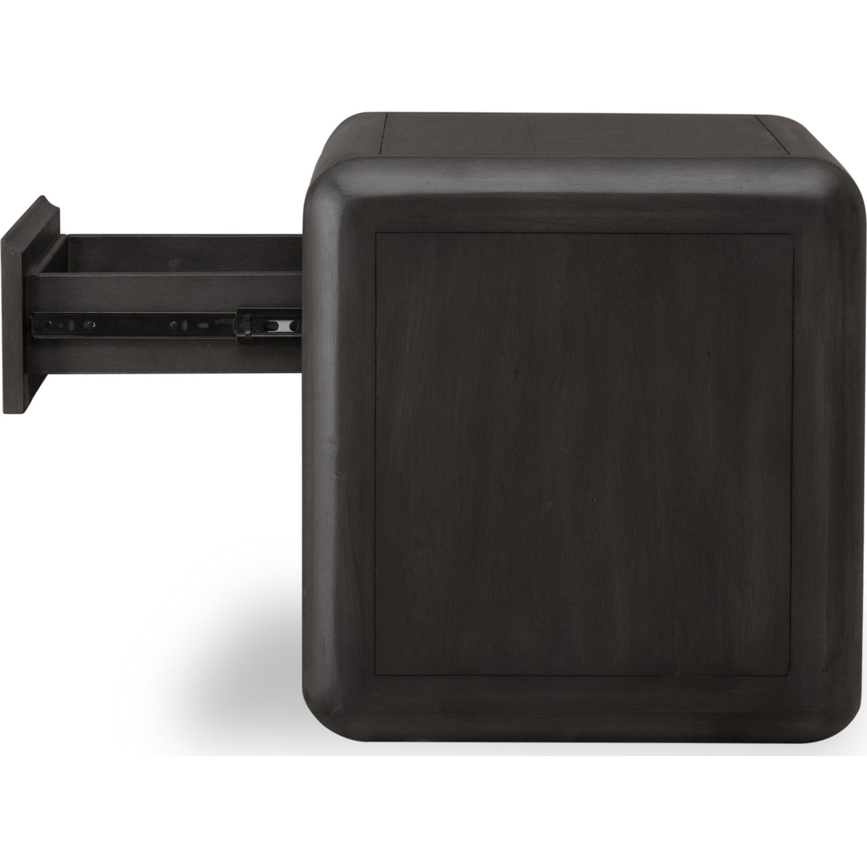 Xolani One Drawer Acacia Wood Nightstand in Jaguar