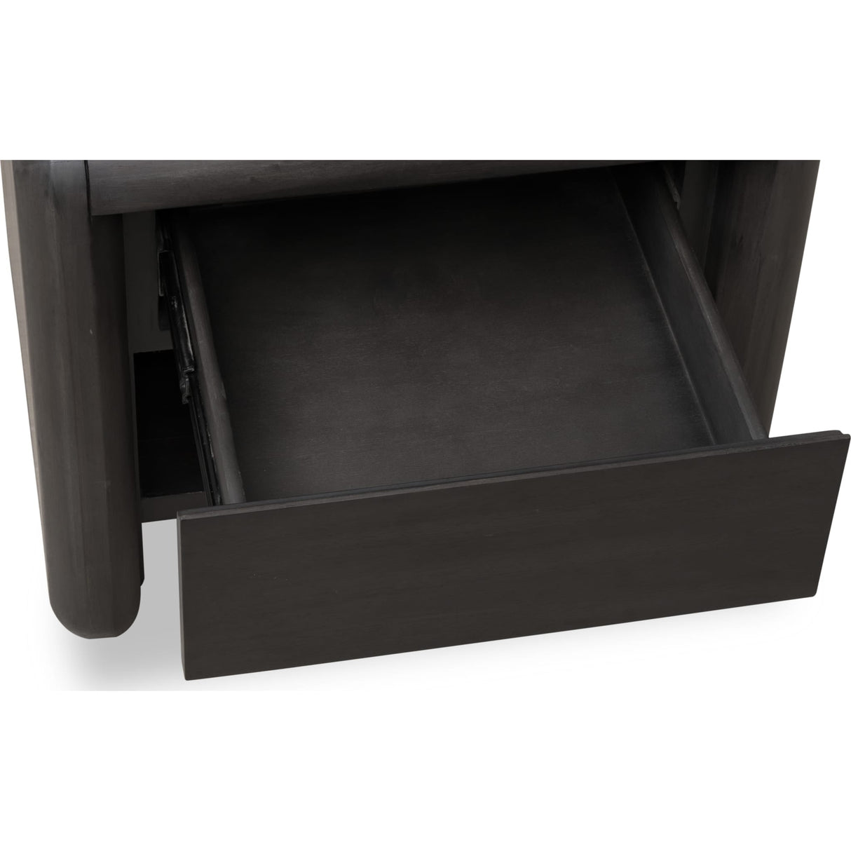 Xolani One Drawer Acacia Wood Nightstand in Jaguar