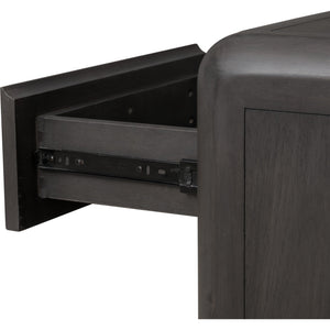 Xolani One Drawer Acacia Wood Nightstand in Jaguar