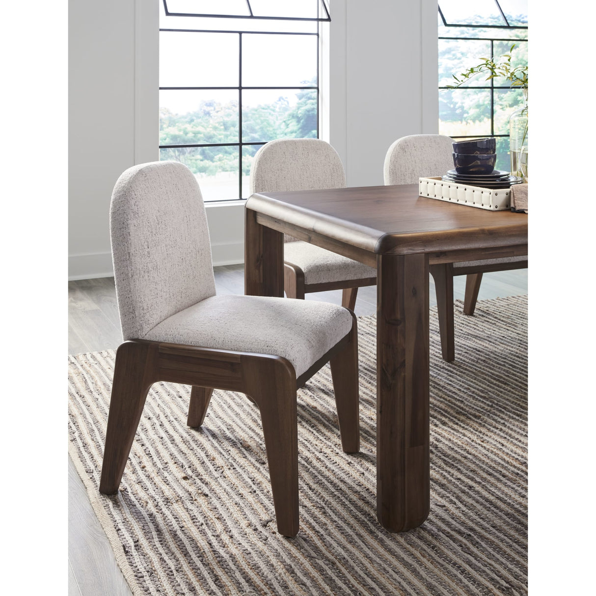 Xolani Rectangular Acacia Wood Leg Table in Impala