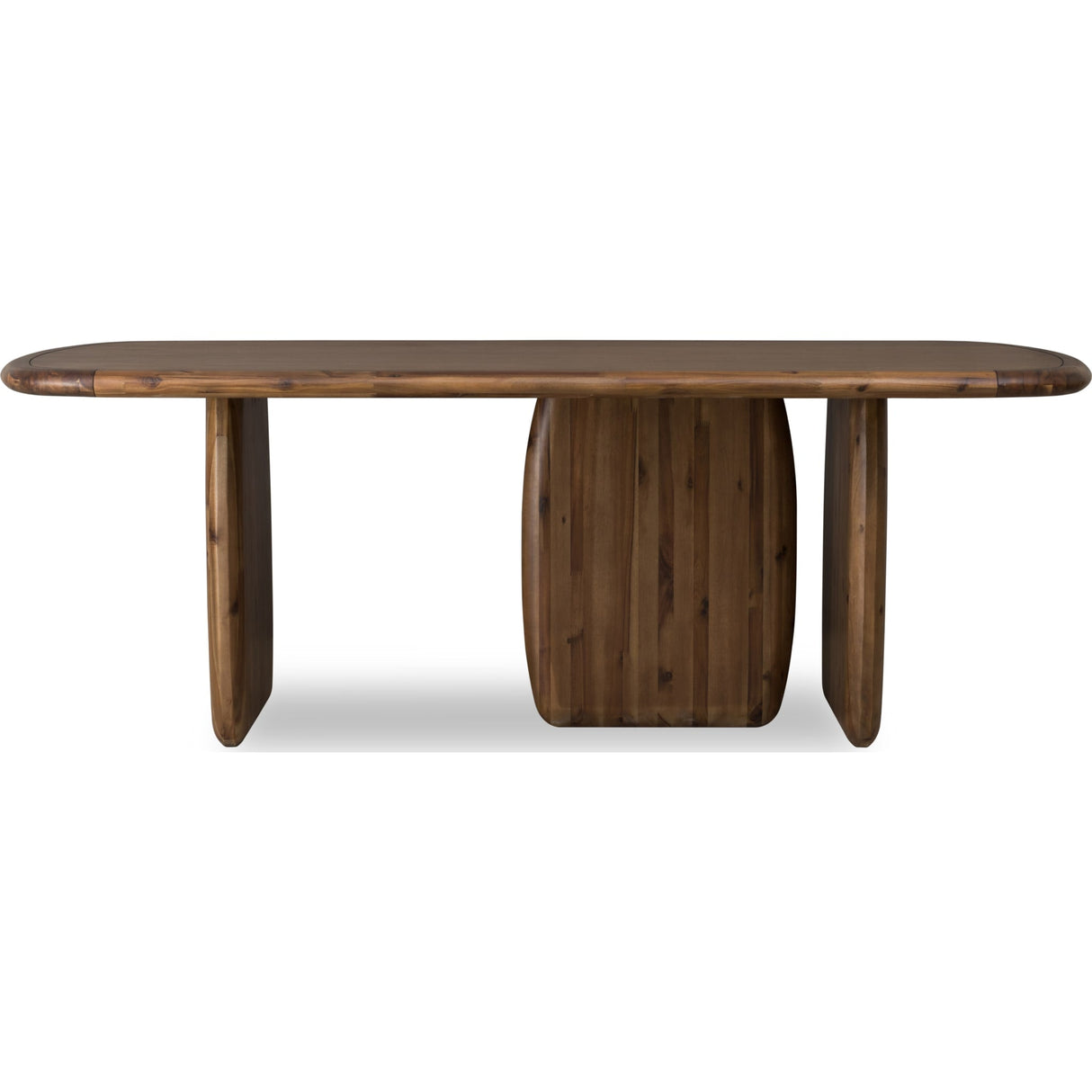 Xolani Rectangular Acacia Wood Pedestal Table in Impala