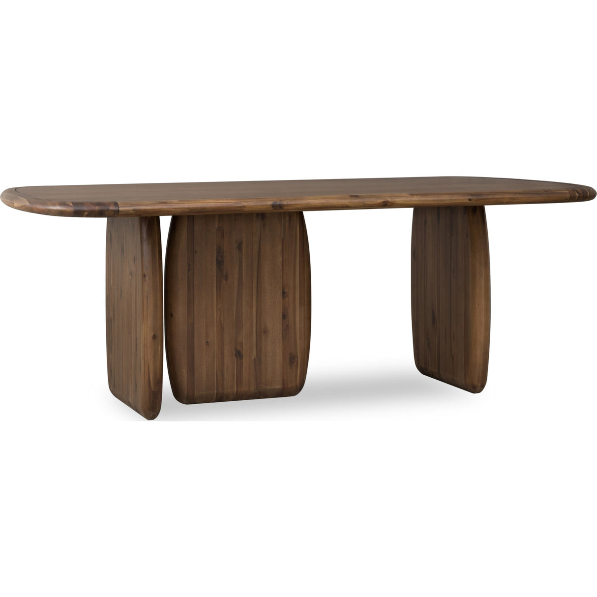 Xolani Rectangular Acacia Wood Pedestal Table in Impala