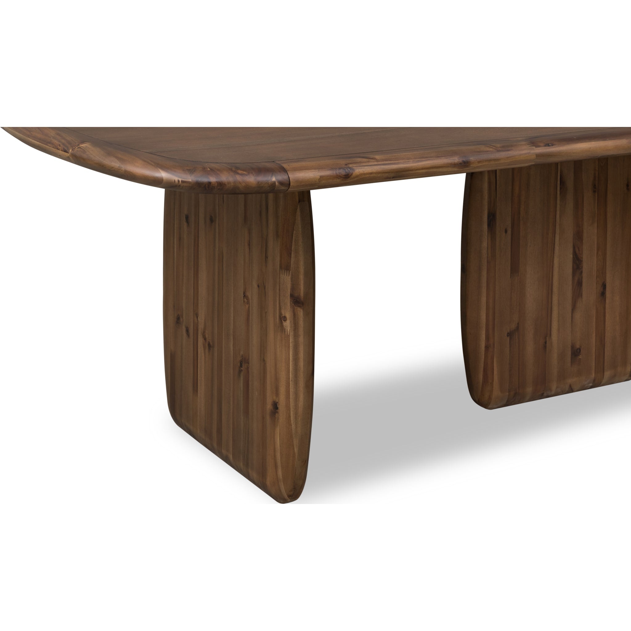 Xolani Rectangular Acacia Wood Pedestal Table in Impala