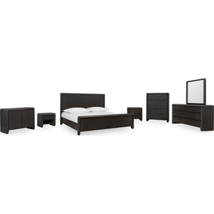 Xolani Six Drawer Acacia Wood Dresser in Jaguar