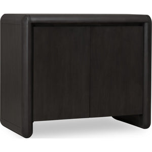 Xolani Two Door Acacia Wood Cabinet in Jaguar