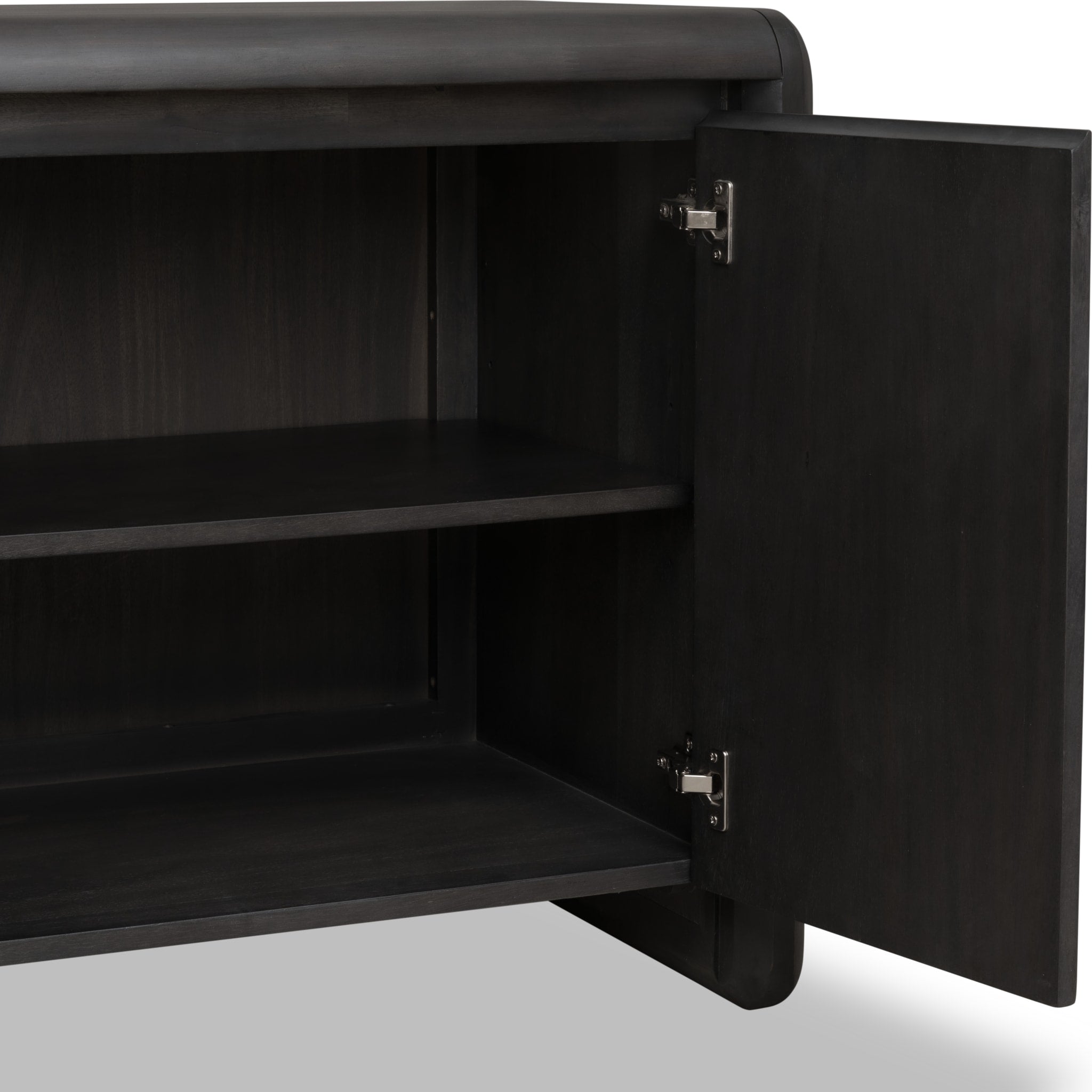 Xolani Two Door Acacia Wood Cabinet in Jaguar