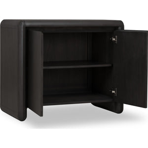 Xolani Two Door Acacia Wood Cabinet in Jaguar