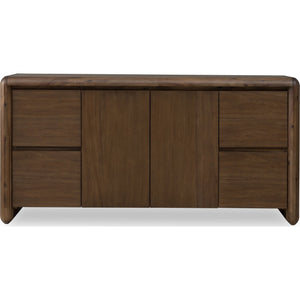 Xolani Two Door Four Drawer Acacia Wood Sideboard in Impala