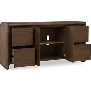 Xolani Two Door Four Drawer Acacia Wood Sideboard in Impala